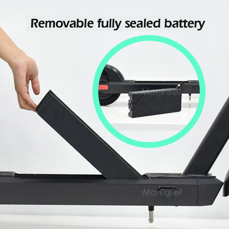 Mankeel Pioneer Private En17128 Ul2272 10/15/20Ah Removable Battery Foldable Electric Scooter