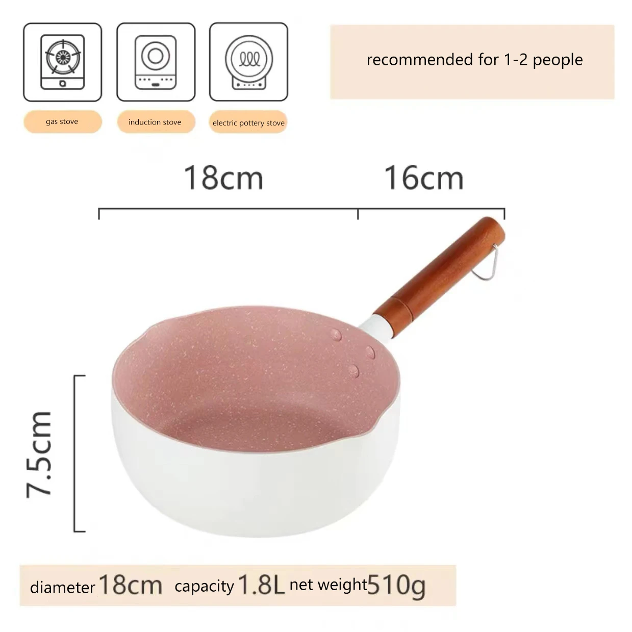 Food-safe Milk Processing Hot Pot Portable Milk Warmer Pot Elegant Steel Milk Pot Boiler