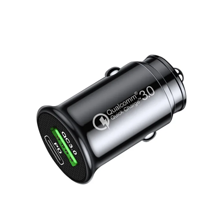 smart quick car charger type c pd 18W fast usb cell phone car charger for Iphone12