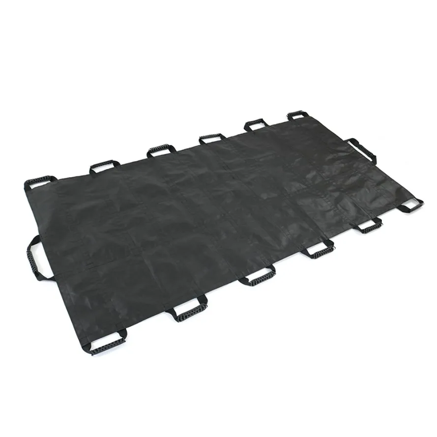 Single patient use non woven SPU transfer carrying sheet rescue stretcher for safe patient handling and dead body