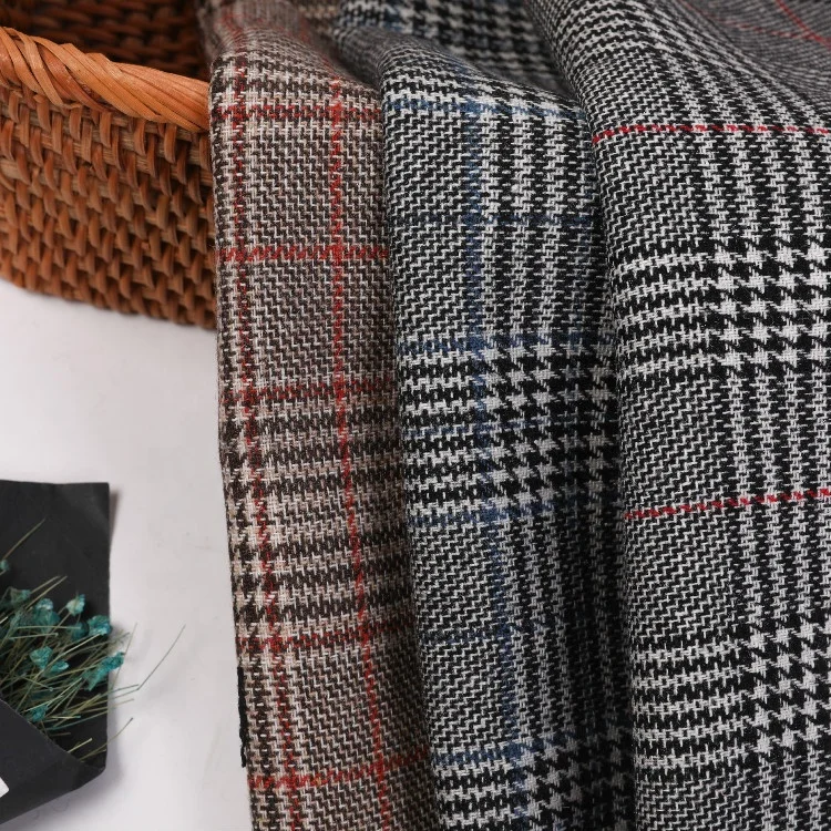 
240GMS 30W All season classic check Flannel Wool Fabric 