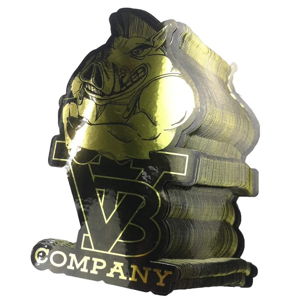 Custom Waterproof Food Wine Medicine Decorative Logo Vinyl Die Cut Holographic Cartoon Sticker Label Printing