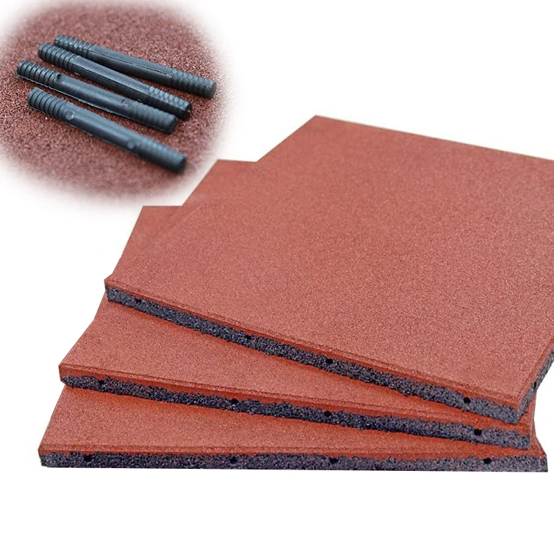 Wholesale Outdoor Safety 500X500x20mm Sport Solid Tile EPDM Interlocking Playground Rubber Flooring