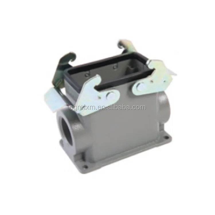 Automotive Waterproof Wire Connectors Side Entry Hood With Two Bolts Connector Manufacturer EB10-FH-2L-XX