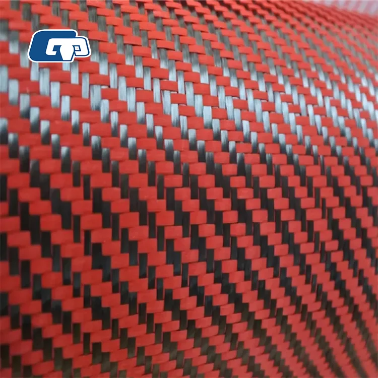 corrosion resistance Hybrid Braided twill aramid cloth product kevlars carbon fabric fiber roll