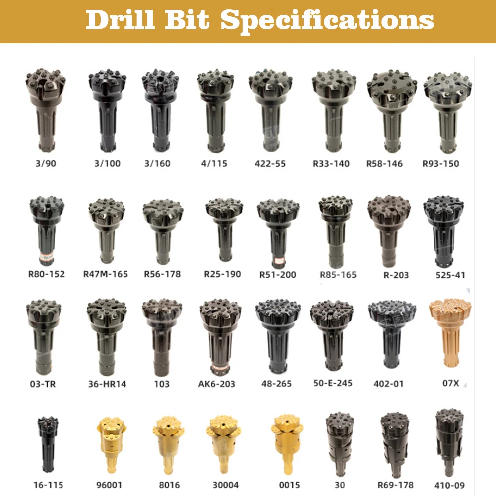 DTH Hammer Drill Bit Coal Mine Drill Water Well Mining DTH Button Bits Hard Rock Drilling Bit