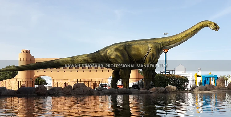 
Jurassic Park Giant Dinosaurs Ruyangosaurus Animatronic Model for Amusement Park Equipments 
