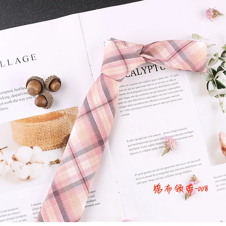 
Модные Узкие галстуки, повседневный галстук в клетку для свадьбы, делового костюма для мальчиков, хлопковый галстук, тонкий мужской галстук 