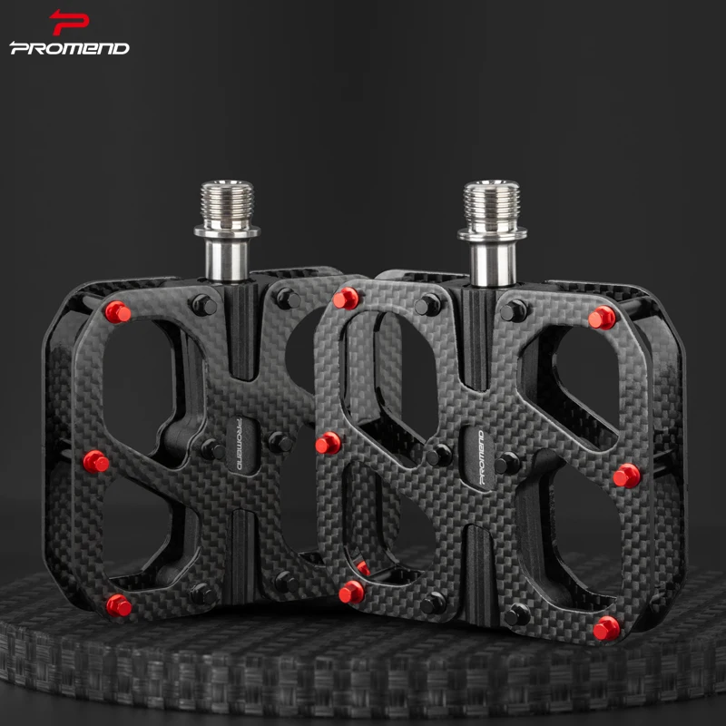 Promend Origin Bicycle Parts  Remove Anti Slip Spins Mtb Bike Pedal Titanium Spindle Road 3 Sealed Bearing Carbon Bicycle Pedal
