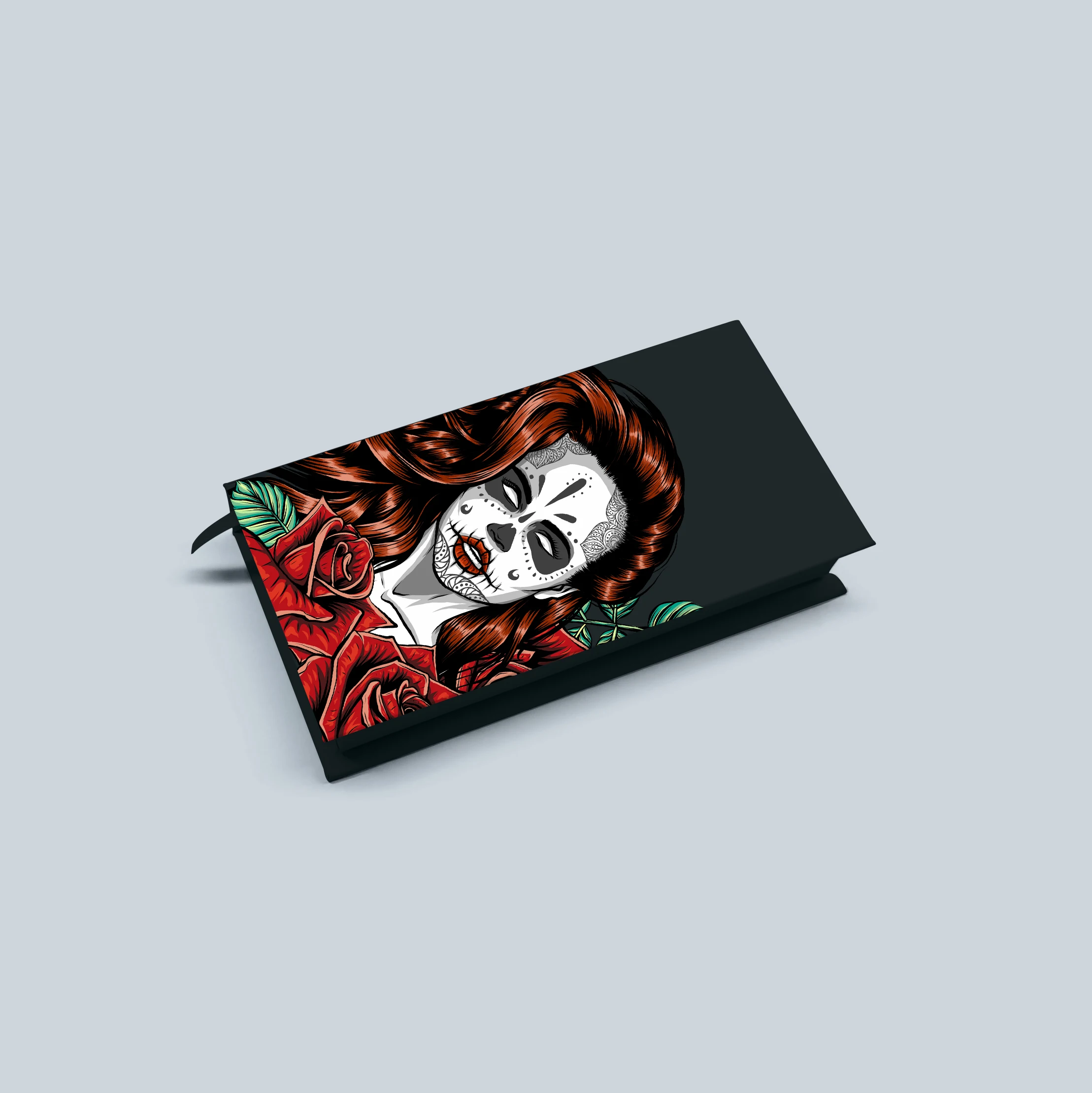 New Arrival Coffin Lash Boxes Wholesale 25mm Mink Lashes Vendor Halloween Coffin Shape Eyelash Package Black Lash Cases