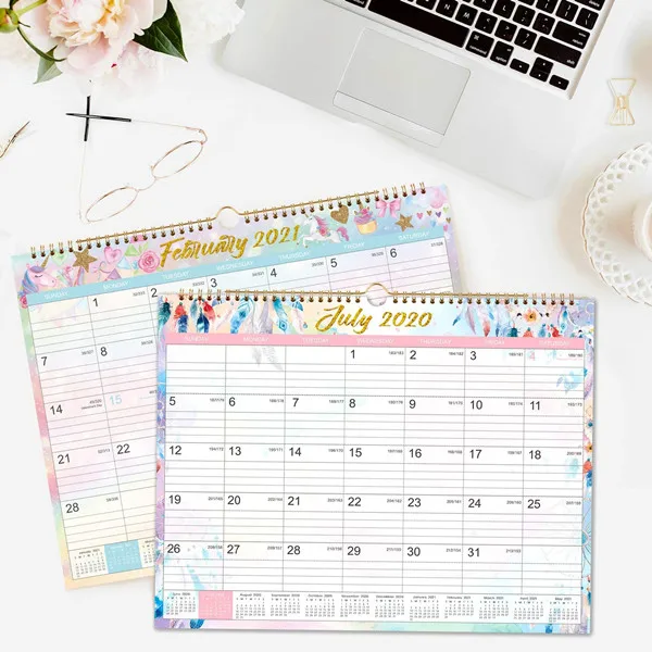 
School Supplies Color Printing Calendar Custom Planner 2021 