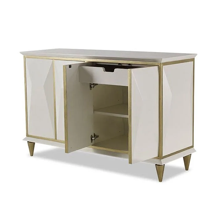 Custom furniture American light luxury high-end hotel clubhouse wood cabinet decoration table