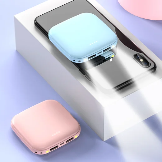 2400mAH gift Mini Power bank Portable 2.1A Fast Charger Powerbank External Customized Battery Charger For Smart Mobile Phone