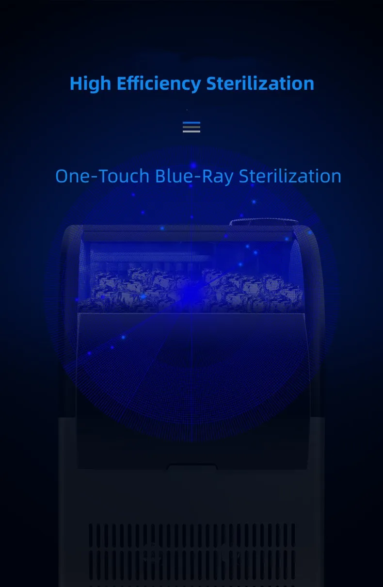 MASS PRODUCTION Blue-Ray Sterilization Durability Ice Making machine Ice Preservation after Power Failure Ice Maker