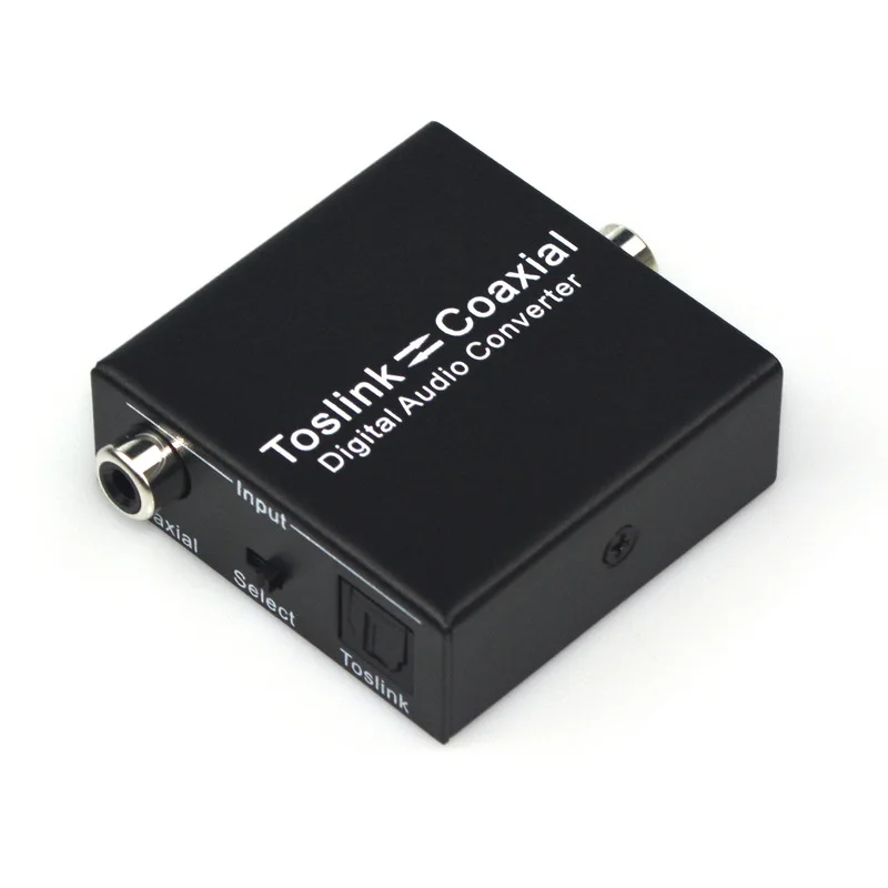 Digital Toslink Coaxial to Analog Audio Amplifier Converter Video Encoder For Home Theater DVD