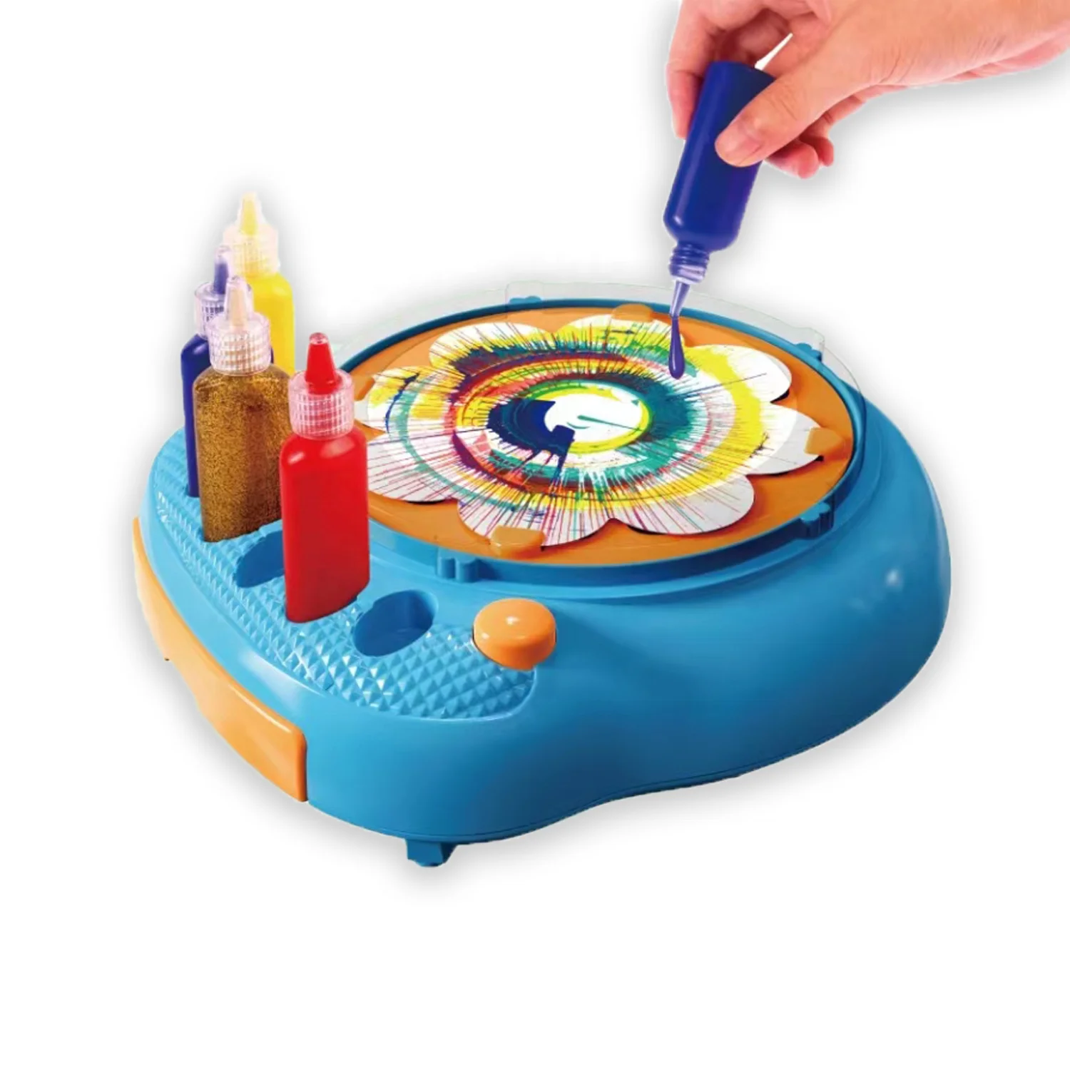 New Arrival Kids Educational Art Toy Colorful Drawing Set Montessori Painting Toy Spinning Painting Art Machine