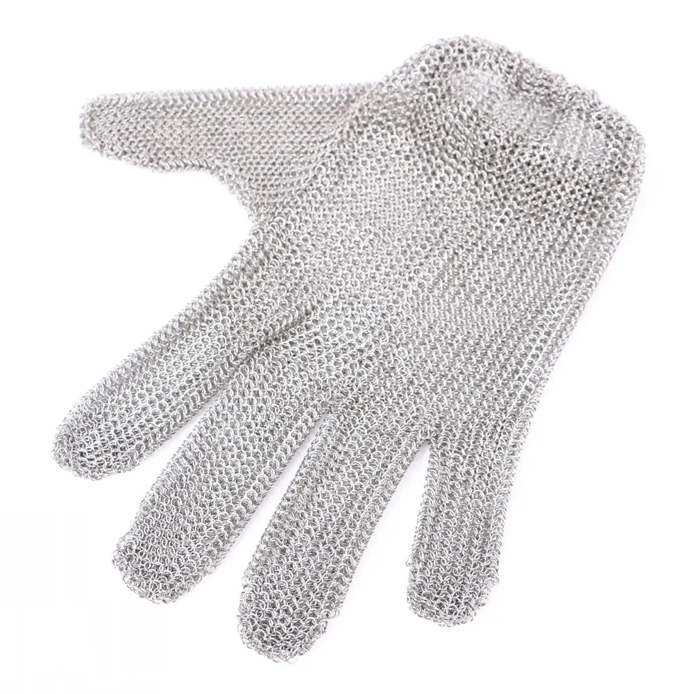 ANSI level 9 Manufacturer directly supply stainless steel chainmail mesh  cutting proof safety hand gloves for cooking