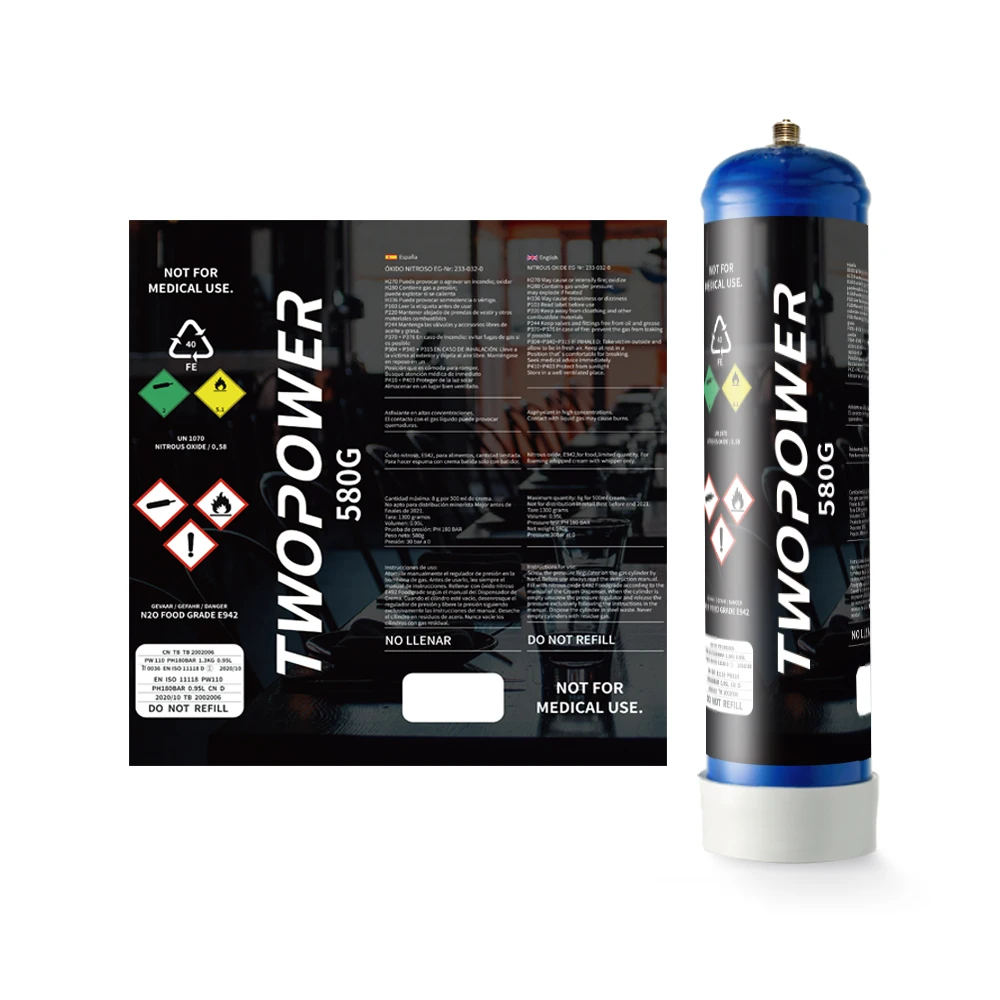 
Зарядные устройства для взбитого крема n20, n2o, 580 г, n2o 