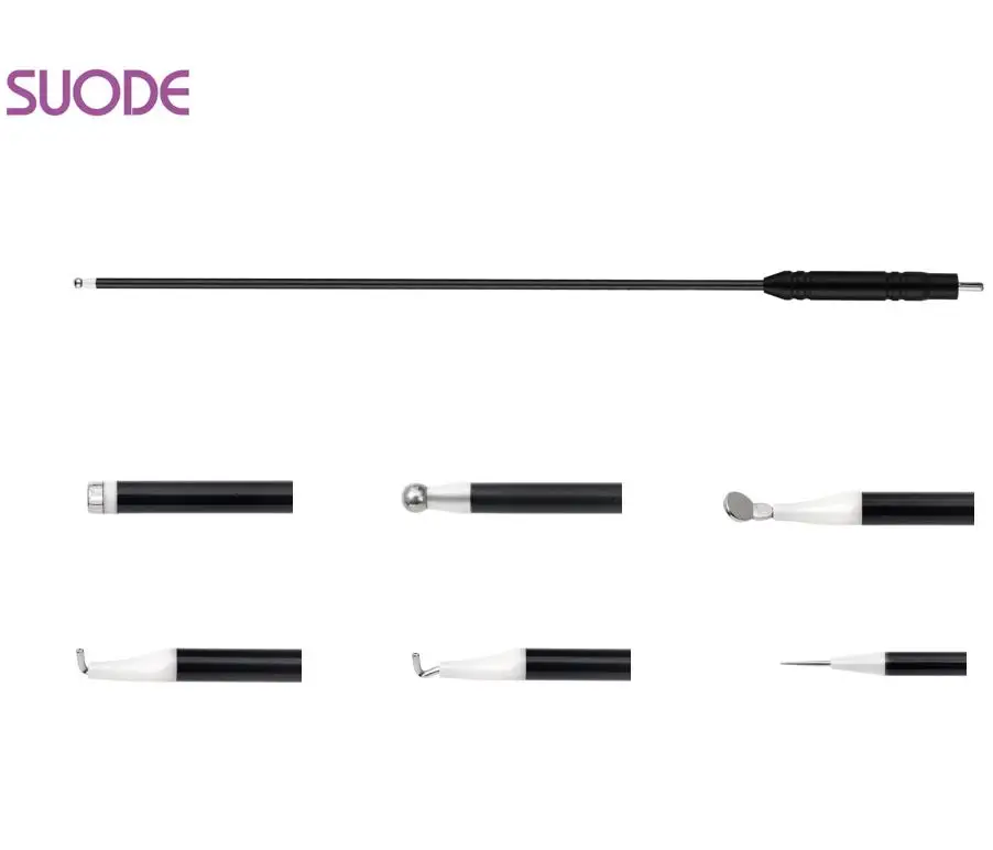 SUODE China factory wholesale laparoscopy surgical electrode monopolar hook coagulator spud needle