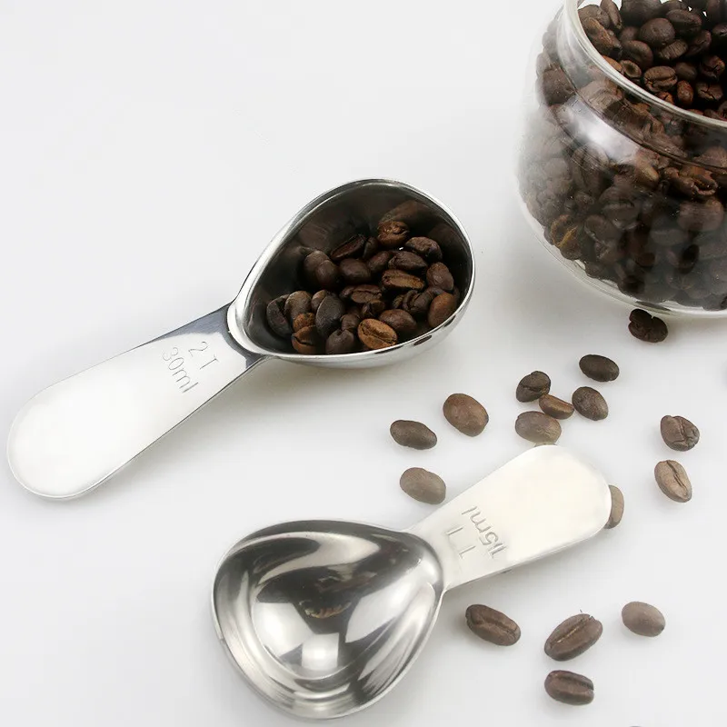Stainless steel with scale measuring spoon milk powder spoon seasoning measuring spoon set