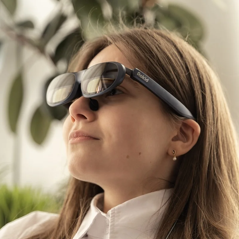 FHD 1920x1080 pixel 215' Max Screen Smart AR Glasses Rokid Max Augmented Reality AR Glasses