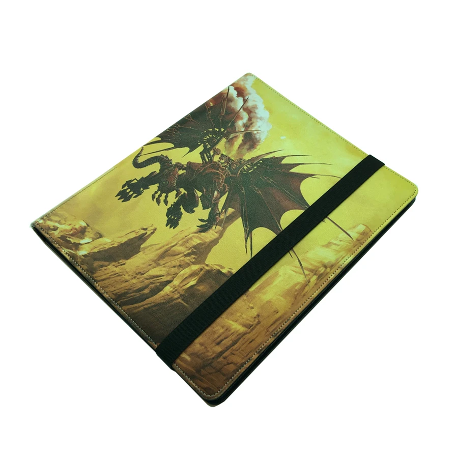 custom A4 pu leather trading collector card binder