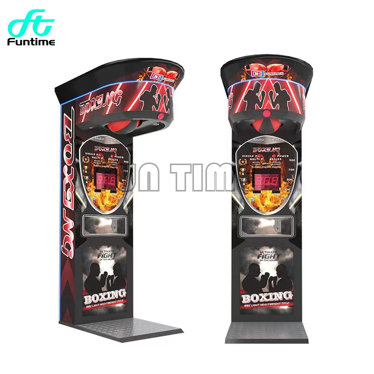 Outdoor/Indoor Sport Coin Operated Games Arcade Punch Boxing Machine Electronic Dynamic Boxing Arcade Game Machine