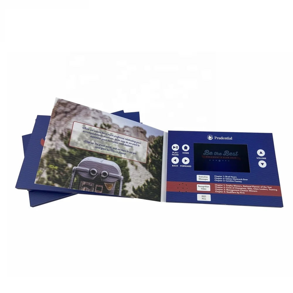 New Arrival Lcd Greeting Card/Video Mailer For Business Promotion