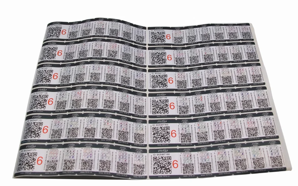 Barcode Roll Sticker Custom Chemical Self Adhesive Round Roll Special Shaped Label Paper for Customize Medical Products