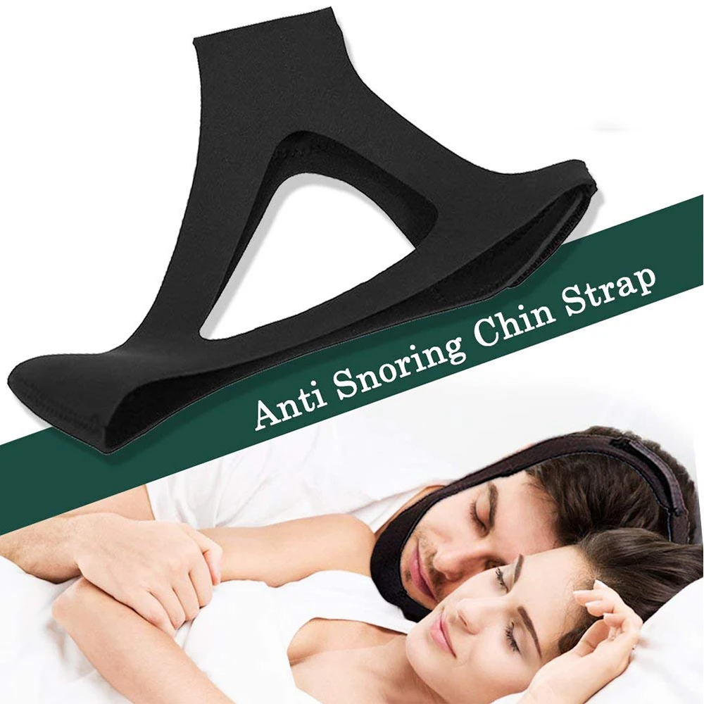 Neoprene Stop Snoring Chin Support Belt Anti Apnea Jaw Solution Sleep Device Adjustable Anti Snore Chin Strap