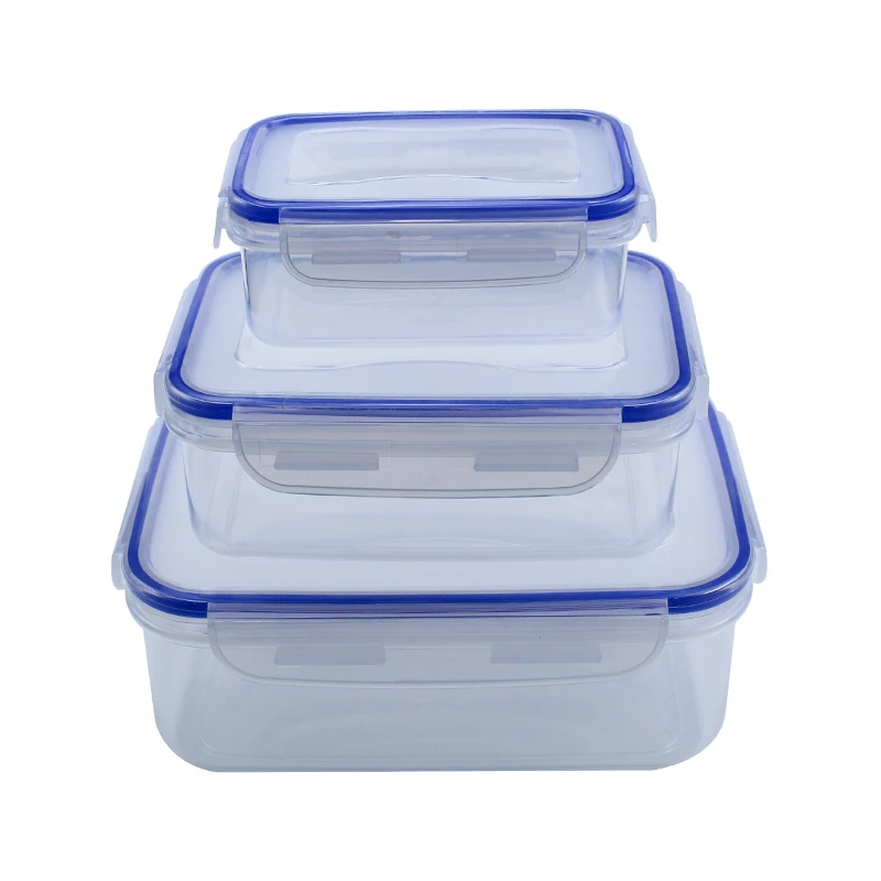 3-piece crisper kitchen cabinets 3pcs air tight food storage containers pantry
