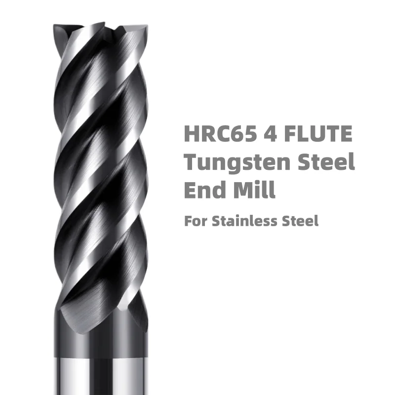 HRC65 Custom Stainless Steel Special Milling Cutter High Quality CNC Router 303 304 316 Metal Rough Finishing End Mills OEM