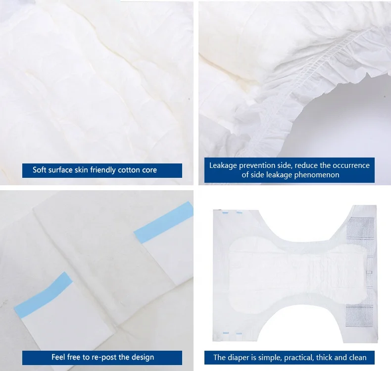 OEM wholesaler factory product adult diaper pants with good absorption high quality your own brand disposable adult diapers
