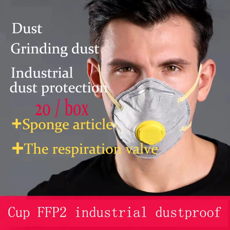 CE FFP2 NR Head loop disposable dust mask kn95 ffp2 4ply protection with carbon verified supplier wholesale air pollution mask