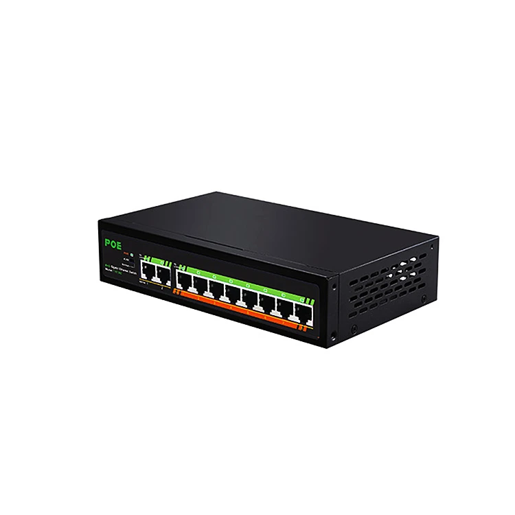 New design 8+2 port gigabit ethernet network switch Poe Ethernet Switch