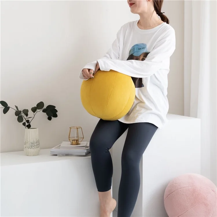 Fresh Fashion Velvet Round Ball Pillow Home Bay Window Sofa Pillow Photography Props Cushion