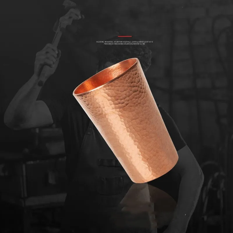 Customize Perfect Temperature Cooking Delicate Teapot Stove Top Coil Handle Thick Solid Hammered 99.98% Mug Copper Tea Cup
