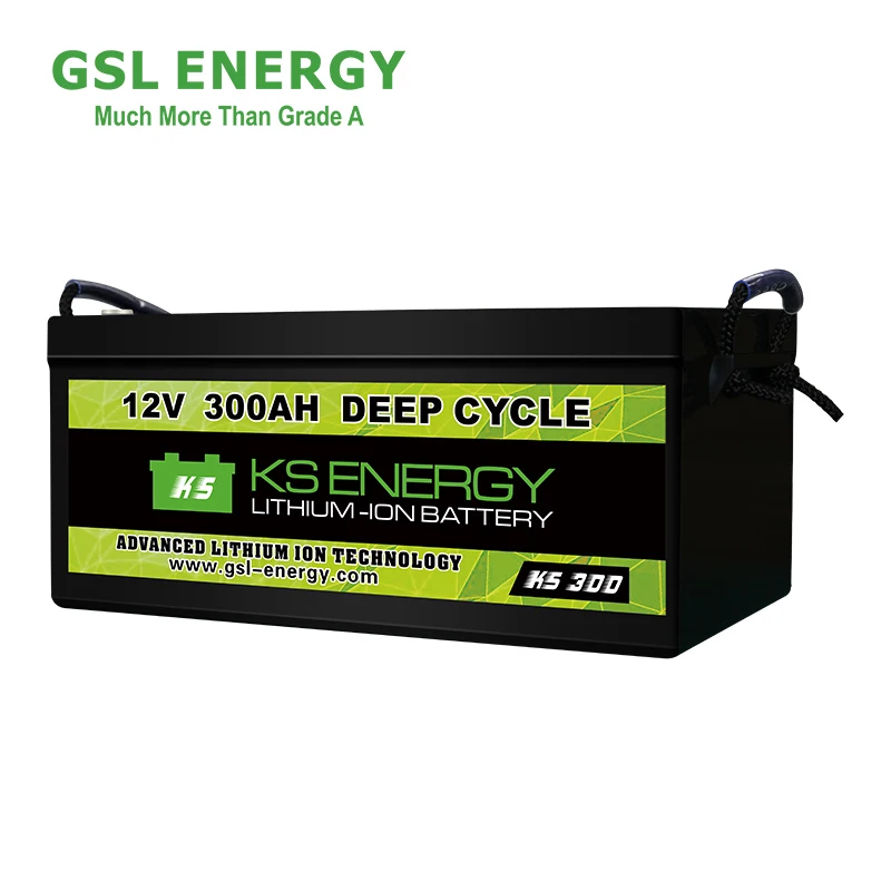 GSL ENERGY Deep Cycle Lifepo4 12V 50ah 75ah 100ah 200ah 300ah Lithium Battery For RV/Solar System/Yacht/Golf Carts/Marine