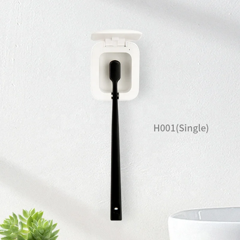 Automatic close 60s sterlization a toothbrush uv sterilizer 2021 uv led toothbrush holder toothbrush sterilizer holder