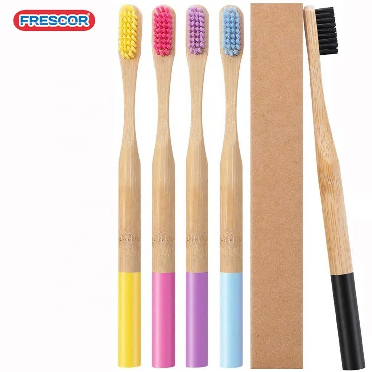 Free Sample Custom Wholesale Biodegradable Eco Friendly Black Soft Bamboo Tooth Brush Charcoal Bambo Bambu Bamboo Toothbrush