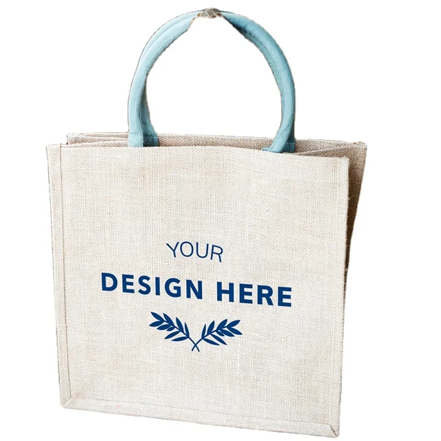 Lined Jute Bag Best Selling Exquisite Craftsmanship Plastic Shopping Natural Jute Accept Customized Logo Handled jute Bag