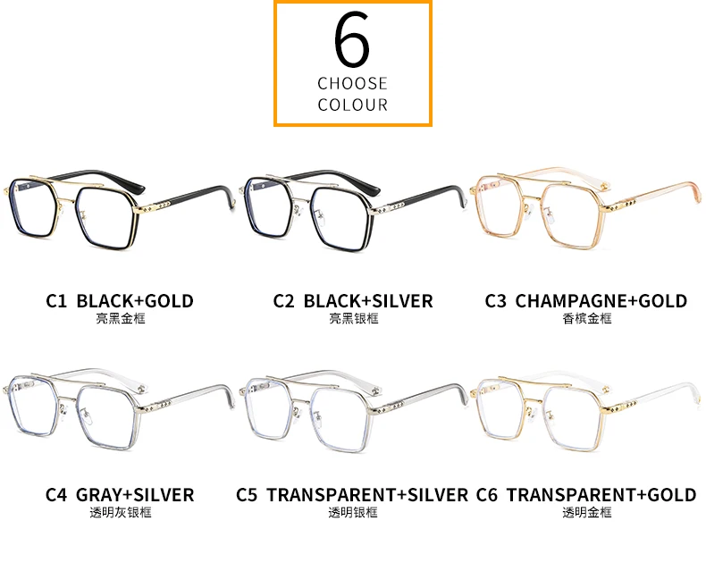 VASHAP 8802 pilot frame Blue Light Filter Blocking Glasses UV400 metal vintage women men  retro unique designer shades