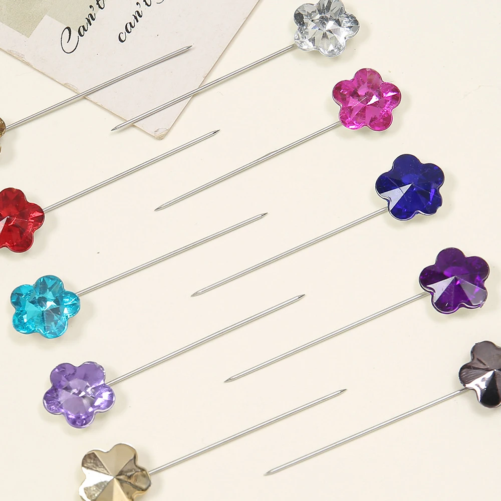 New Wholesale Luxury Brooch Utility Muslim Women Pins Accessories Rhinestone Brooch Flower Star Shape Safety Rhinestone Brooch