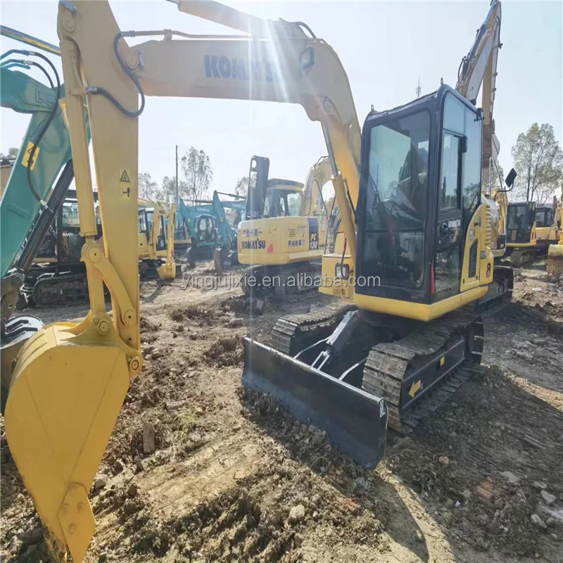 Подготовленный komatsu 6-тонный гидравлический экскаватор pc60 высококачественный Мини-гусеничный