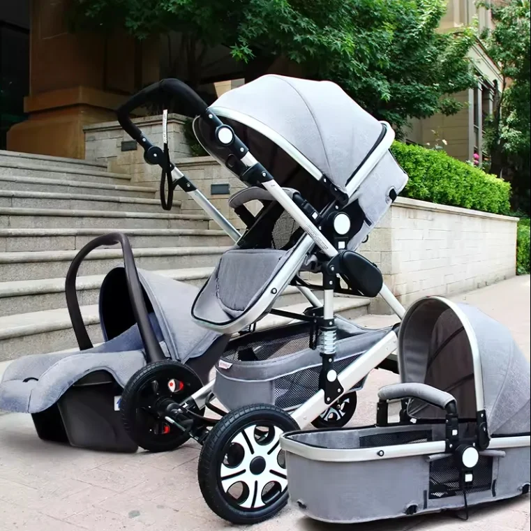 wholesale baby stroller 3 in 1/good quality cheap baby pram/China new design black luxury baby carriage for sale