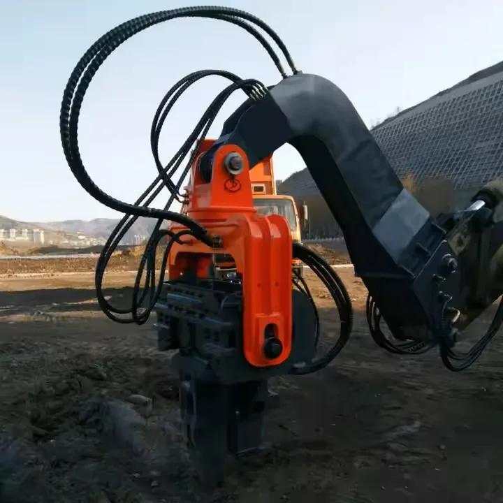Hydraulic Pile Driver Attachment ForVibratory Hammer for Sale Hot Sale  Hydraulic Vibro Hammer Pile Driving Machine