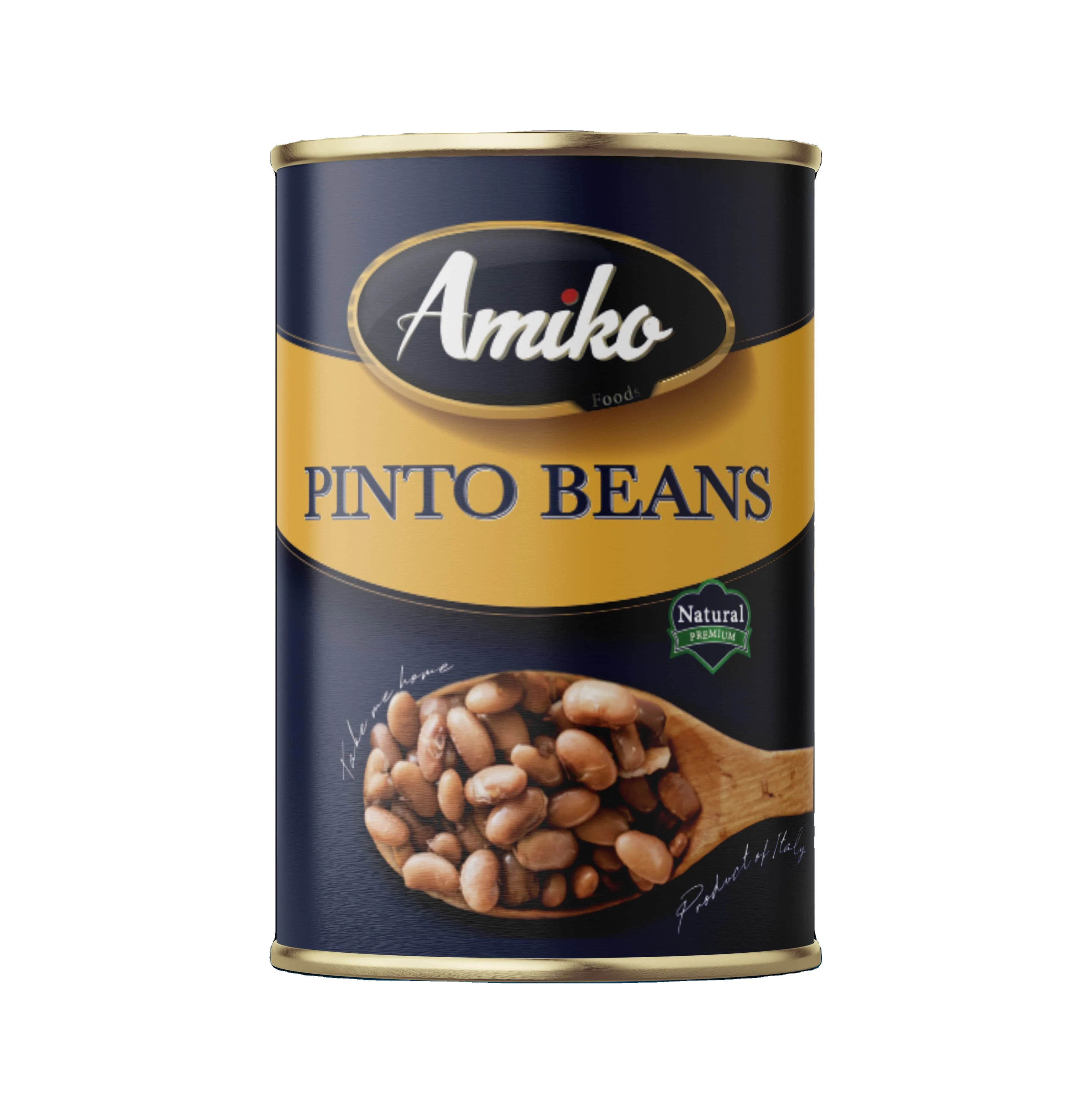 Italian product Pinto Beans 0.4 Kg Easy Open Lid or Normal Lid 400g, Shelf Life 36 months