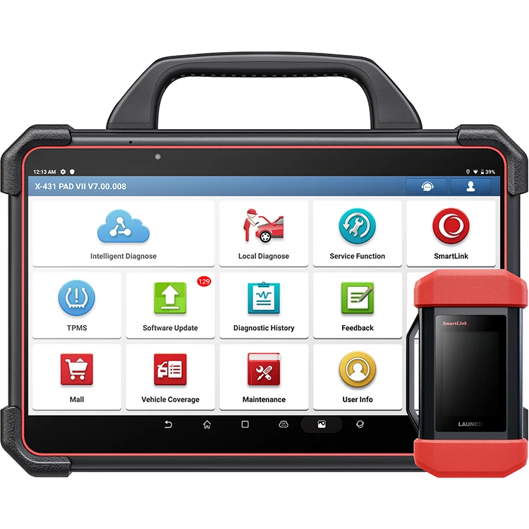 Launch x431 pad7 vii pad v obd2 ecu Тюнинг программа анализатор двигателя диагностический инструмент грузовик 12v 24v открывание кузова автомобиля сканер