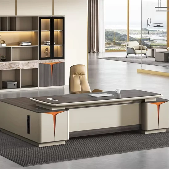 Коммерческий современный роскошный офисный стол на заказ, офисный стол, офисный стол в форме босса, современный офисный стол в форме босса