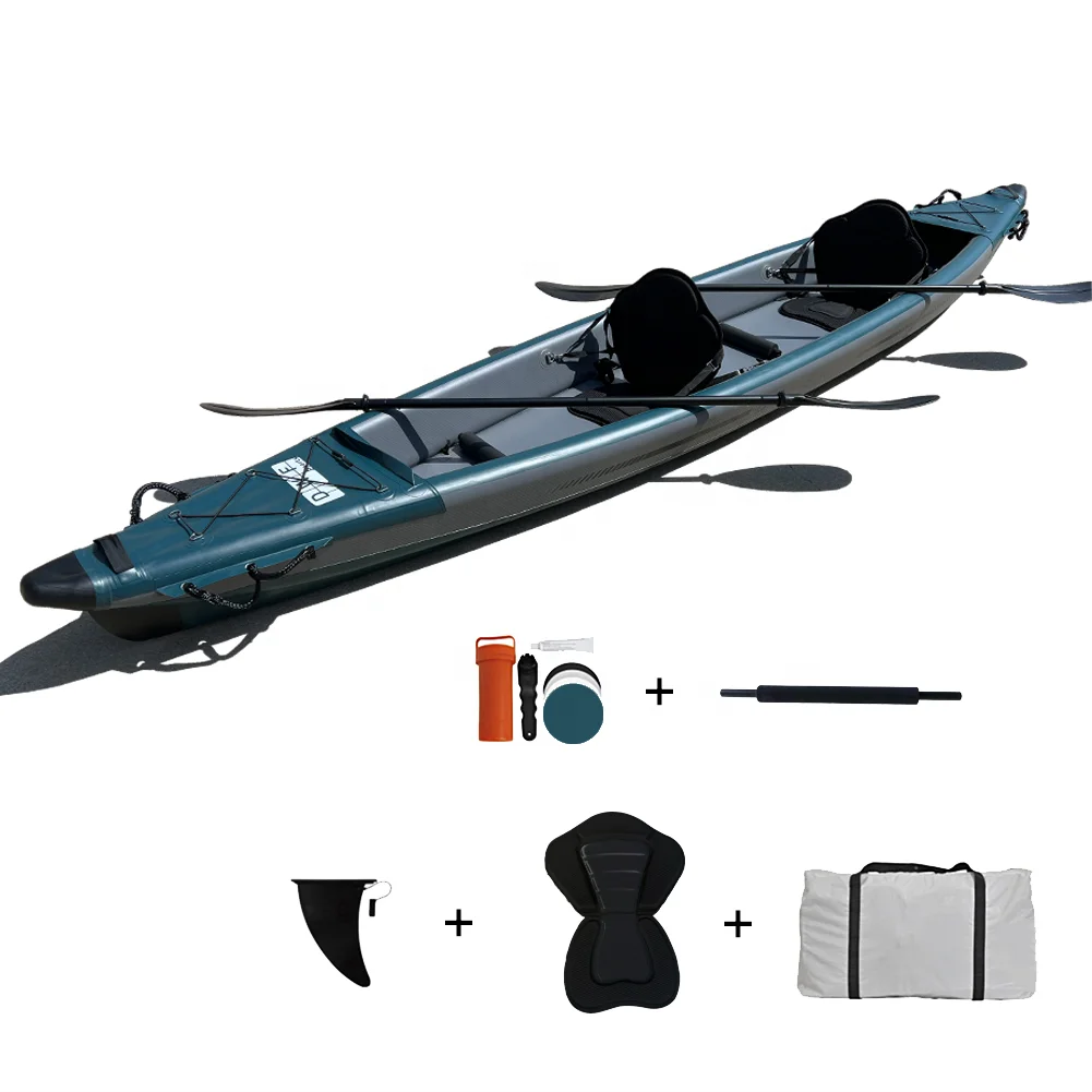 EN/CE Drop-Stitch PVC Kayak Inflatable Customization Single to 3-Persons Canoe Kayak Drop Stitch Inflatable Kayak